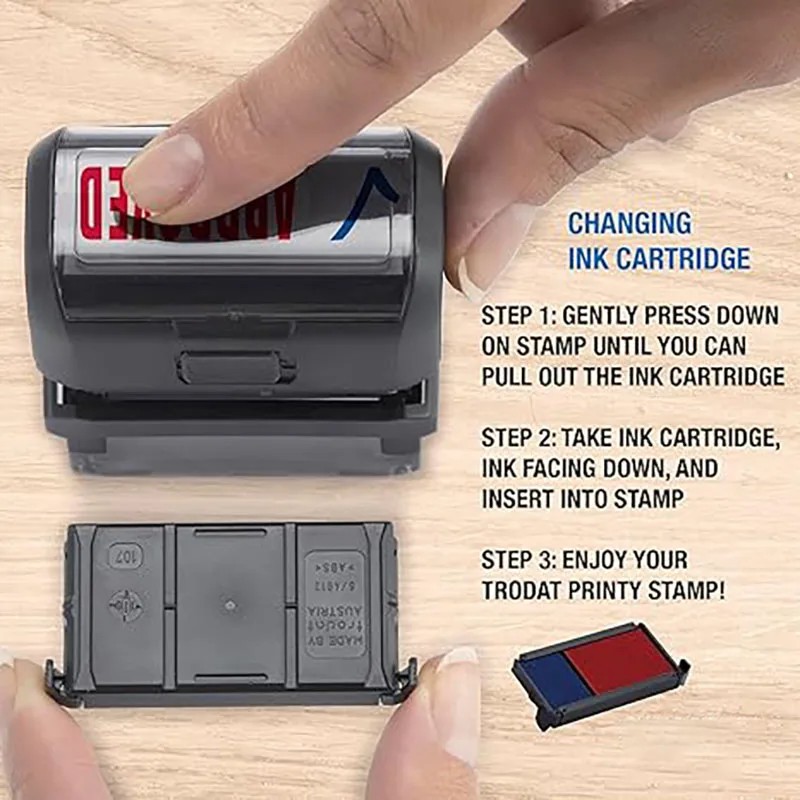 Stempel samotuszujący z własny – Rubber Date Stamp recenzja i cena
