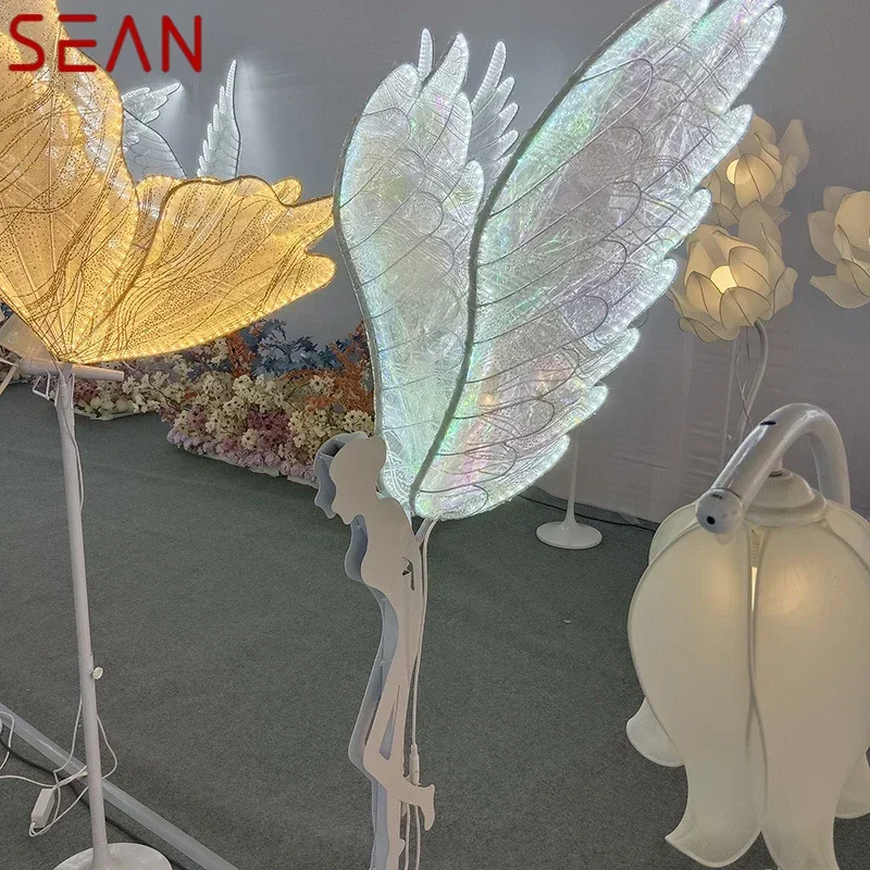 SEAN Modern Little Angel Wedding Lantern Area Props Street Lamp LED Stage lighting Festival Atmosphere Background Decoration