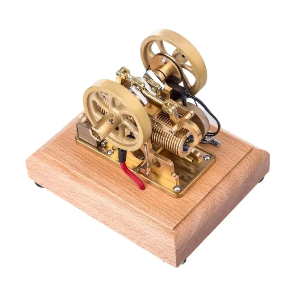 

M14 1.9cc Engine Model Air-cooled Cooling Structure Brass Twin-cylinder Engine Model Toy Collection Gift Engine Model