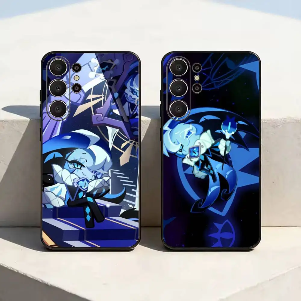 S-Shadow Milk C-Cookie R-Run  Black Soft Silicone Phone Case for Samsung Ultra S26,S24,S21,S22,S23,S30,Plus,Lite