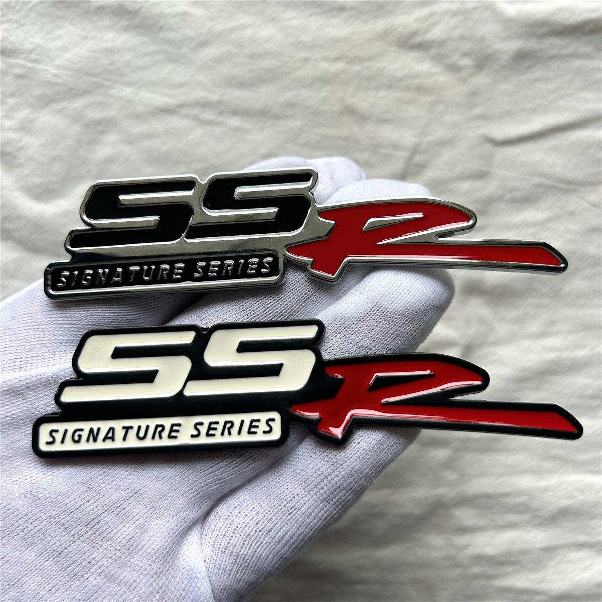 

3D Metal SSR Logo Car Rear Trunk Fender Emblem Badge Sticker Decals for Chevrolet SS R Accessories