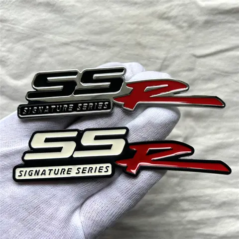 3D Metal SSR Logo Car Rear Trunk Fender Emblem Badge Sticker Decals for Chevrolet SS R Accessories