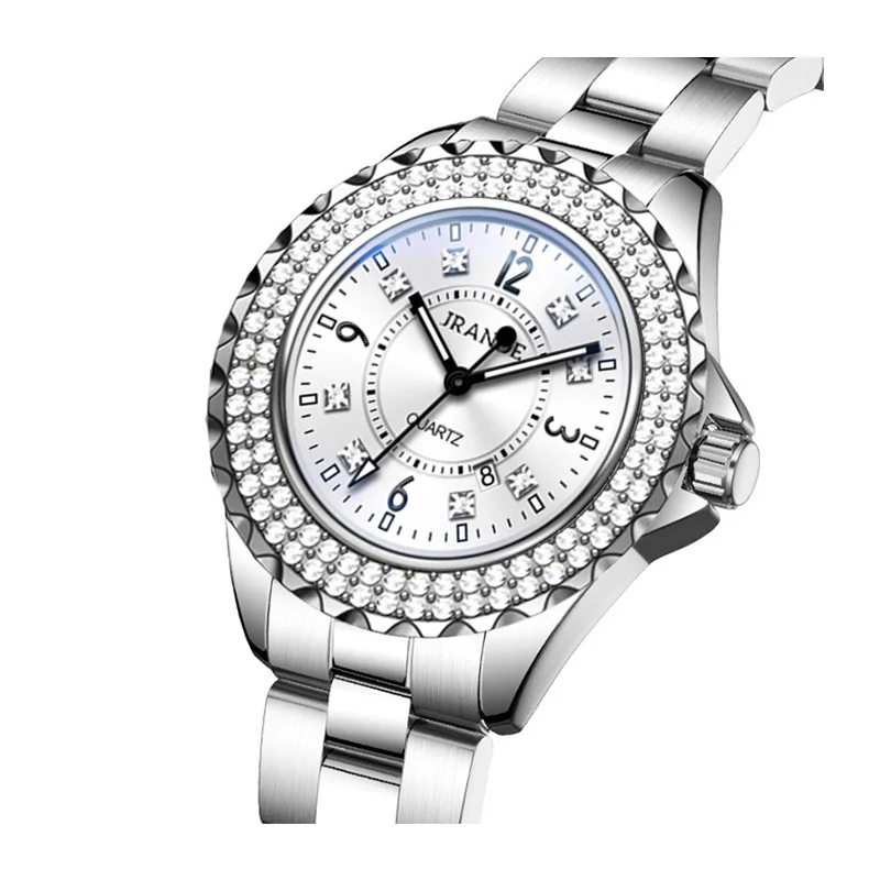 Fashion Quartz Wristwatches New in Ladies  Watches Elegant Woman Watch Round  Waterproof Hand Clock Diamonds Date