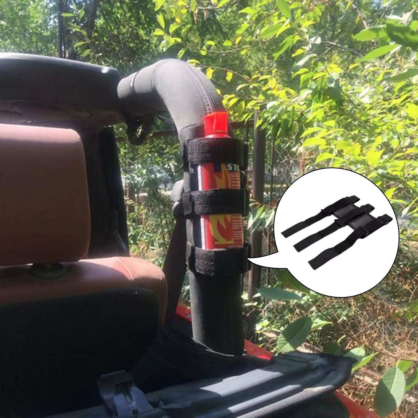 Accessori porta estintore roll bar camion a nastro estintore