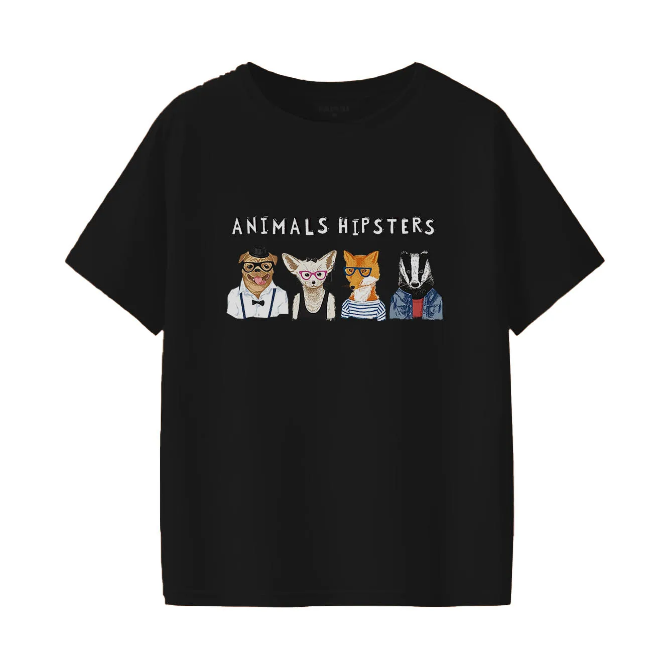 

Модная летняя повседневная женская повседневная универсальная женская футболка с короткими рукавами и мультяшным принтом животных