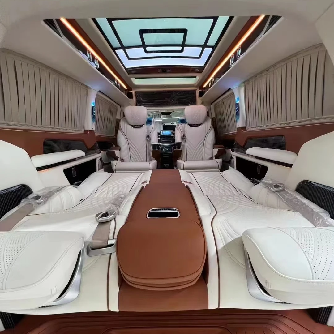 المصنع مباشرة الفاخرة اكسسوارات السيارات الداخلية تقليم جزء فان الديكور سيارة كهربائية الستائر ل MPV Mybach بنز