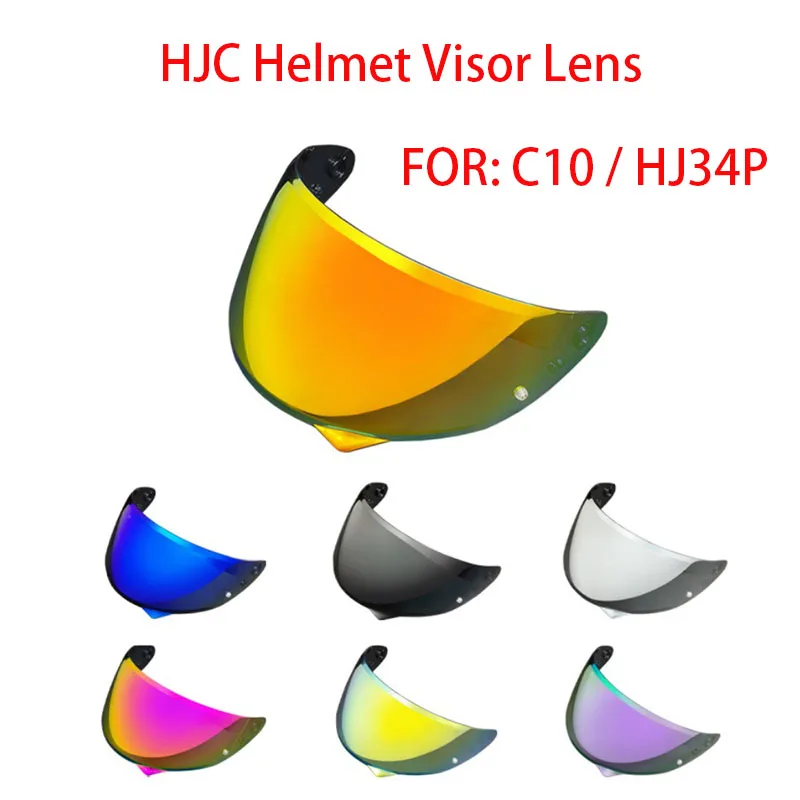

HJC HJ34P Motorcycel Helmet Visor Lens for C10 HJ34P Helmet Replace Anti Scratch Dustproof Wind UV Shield CascosMoto Accessories