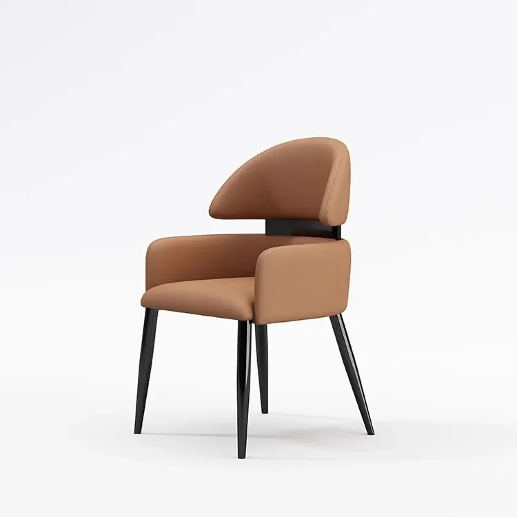 Italian light luxury minimalist dining chair household   new hotel restaurant negotiation room premium dining
