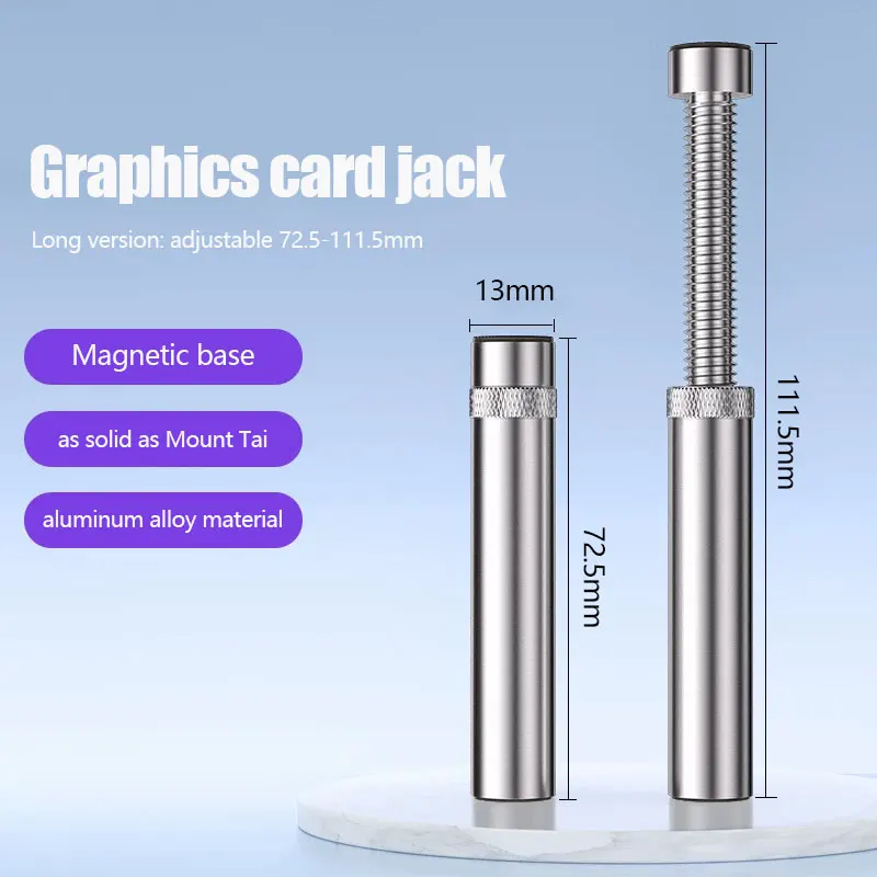 

Graphics card holder RTX4090 graphics card jack alloy 3070t graphics card anti bending mini bracket magnetic base