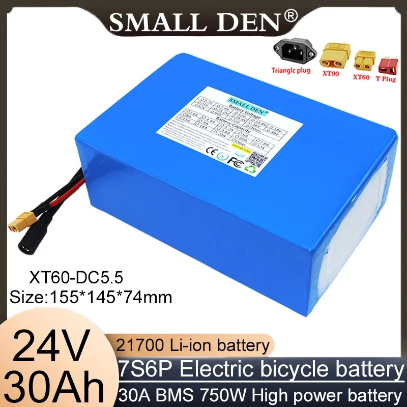 New 21700  24V 30AH 7S6P High Power Lithium ion Battery Pack Large Capacity Rechargeable Battery Charger Electric Scooter