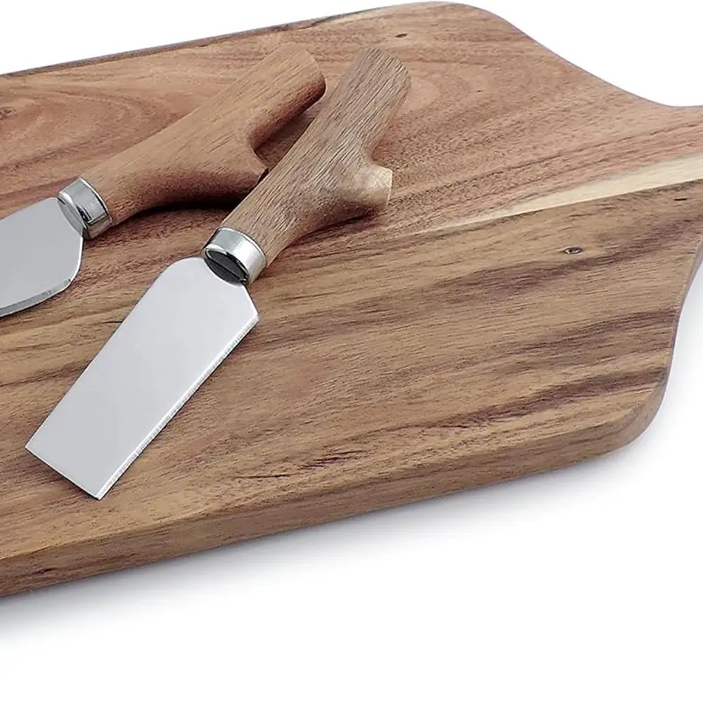 

Brown Acacia Wood Paddleboard and Knife Set