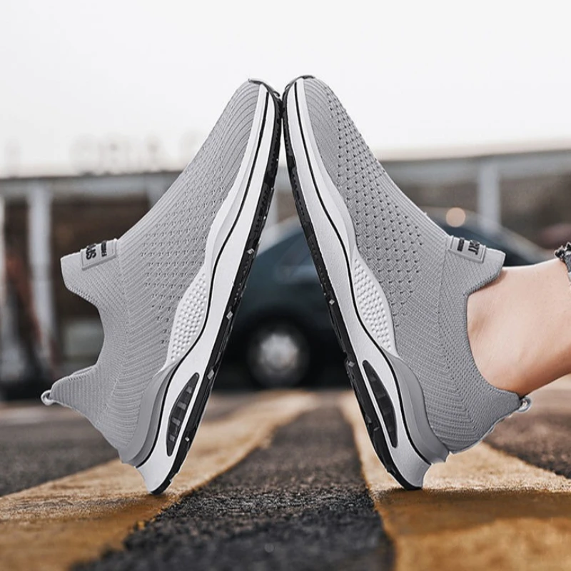 Moda versátil primavera solto-ajuste respirável sapatos masculinos confortáveis tênis casuais solas macias tênis de corrida esportes