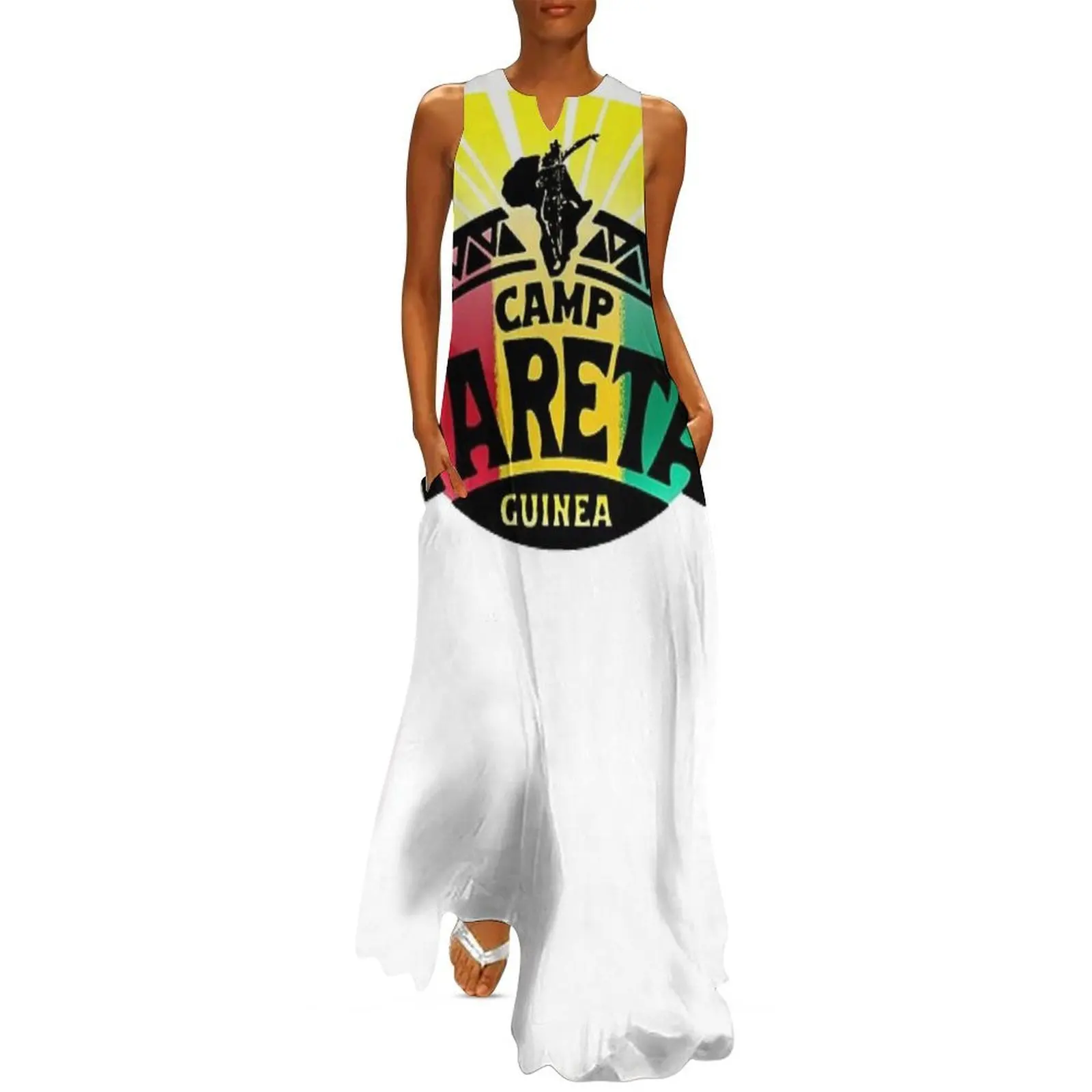 

Camp Fareta Guinea-- Yousssouf Koumbassa Dance Camp Long Dress Dress woman cute dress Women dresses summer