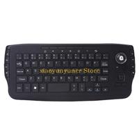 Trackball Wireless 2.4G Keyboard 2 in 1 Support Backlit Space Saving for Office and Home Entertainment High Precise P9JB