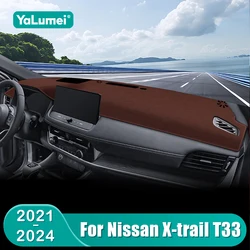 For Nissan X-trail X trail Xtrail T33 2021 2022 2023 2024 Car Dashboard Sun Shade Mat Instrument Desk Non-slip Cover Accessories