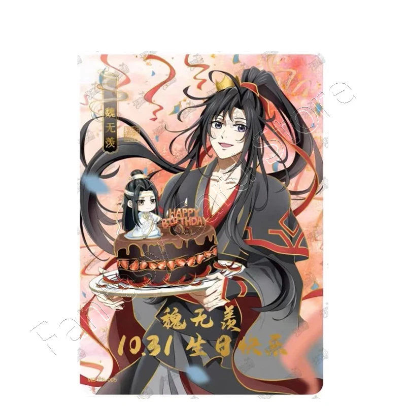 Original KAYOU Animation MoDaoZuShi Cards PR Card Drunk Dreams Wei Wuxian Lan Wangji Signature Card Collection Card Master Devil