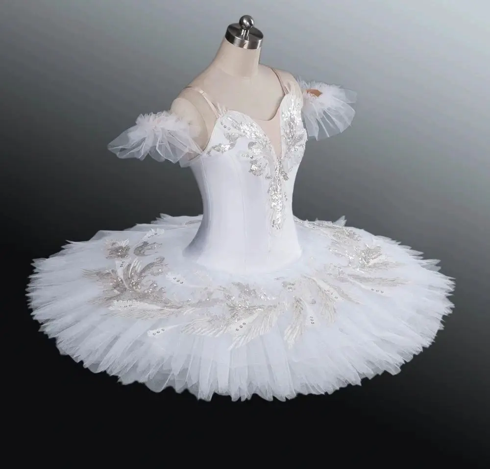 Professional Swan Lake Ballet competition tutu dress Black Swan performance dress tailored