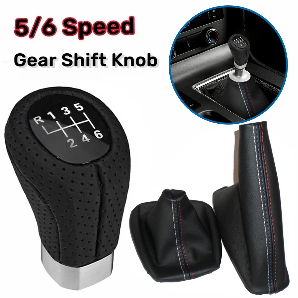 Carro Shift Handbrake Set, Shift Knob Head, Manual Acessórios Modelo, 5 ou 6 Velocidade, Adequado para BMW E30, E36, E34, E46