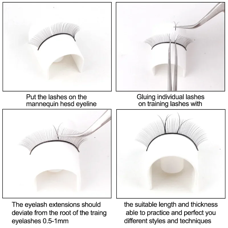 5/10/15/20 Scatole Formazione Ciglia Principianti Ciglia Finte Pratica Ciglia di Visone Striscia Ciglia Individuali Strumenti di Estensione Delle Ciglia