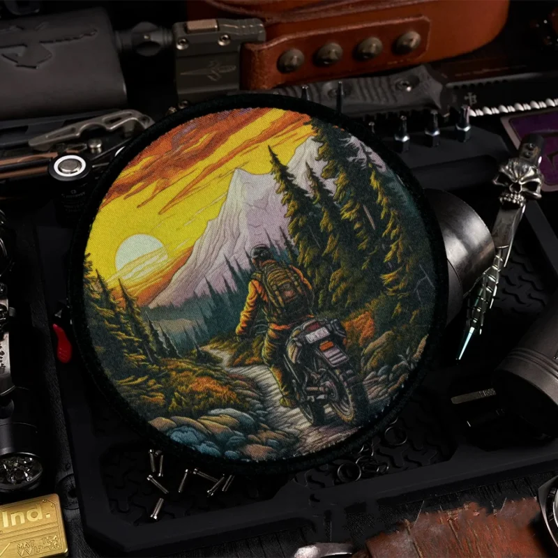 "الغنيمة" المعنويات التكتيكية التصحيح المطبوعة هوك وحلقة شعار شارة عسكرية القتالية شارة الظهر ملصقات #1