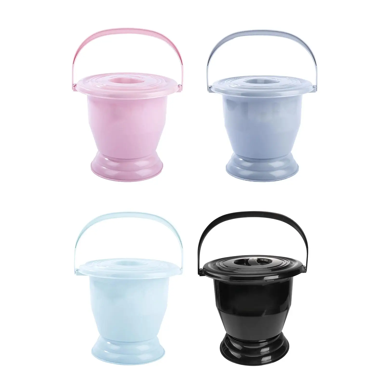 المبصقة مع غطاء وعاء الغرفة المنزلية ليلة مبولة وعاء السرير مبولة للإناث الذكور البالغين الأطفال الأكبر سنا #2