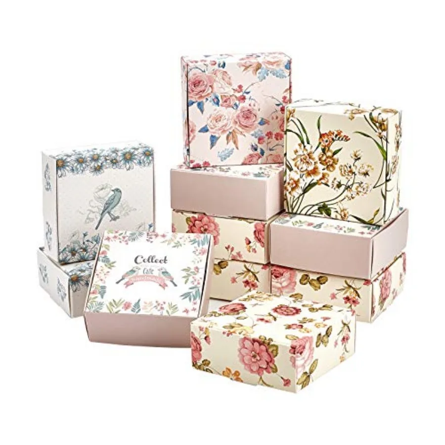

30 Pack Kraft Gift Box, Soap Boxes Gift Wrapping Box Cookie Treat Boxes for Homemade Soap Christmas Chocolate Candy Wedding Bir
