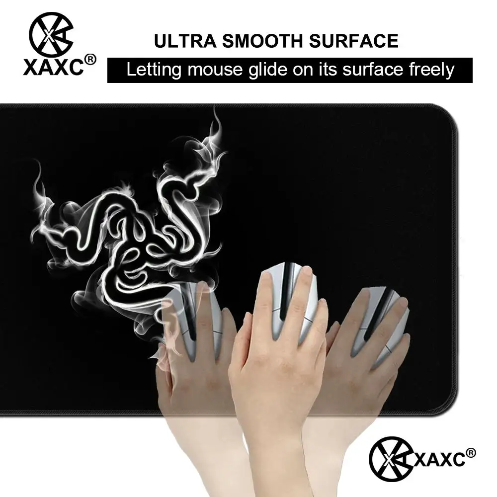 XXL R-Razer Snake Mouse Pad Large Keyboard Mouse Desk Pad Non-slip Rubber Gaming Mouse Pad Laptop Mouse Carpet HYBXXC view 5