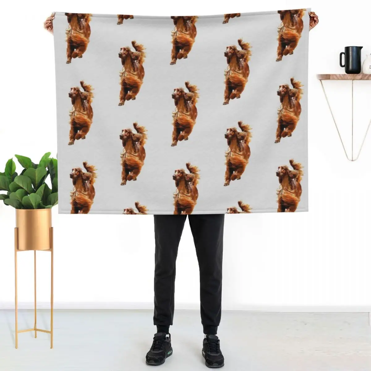 

Irish Setter - Glamorous Dog! Throw Blanket All Season Soft Lightweight Blanket for Home