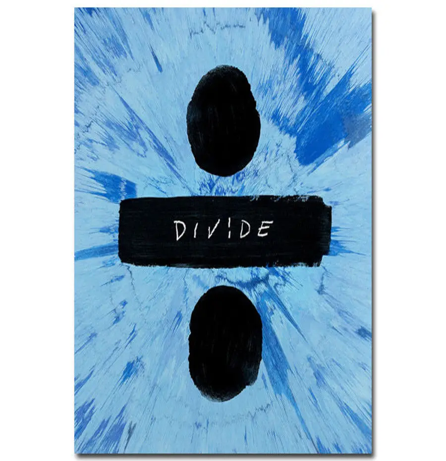 Sheeran Divide Album Shape Of You Hot Pop-Silk Art Poster Wall Sicker Decoration Gift