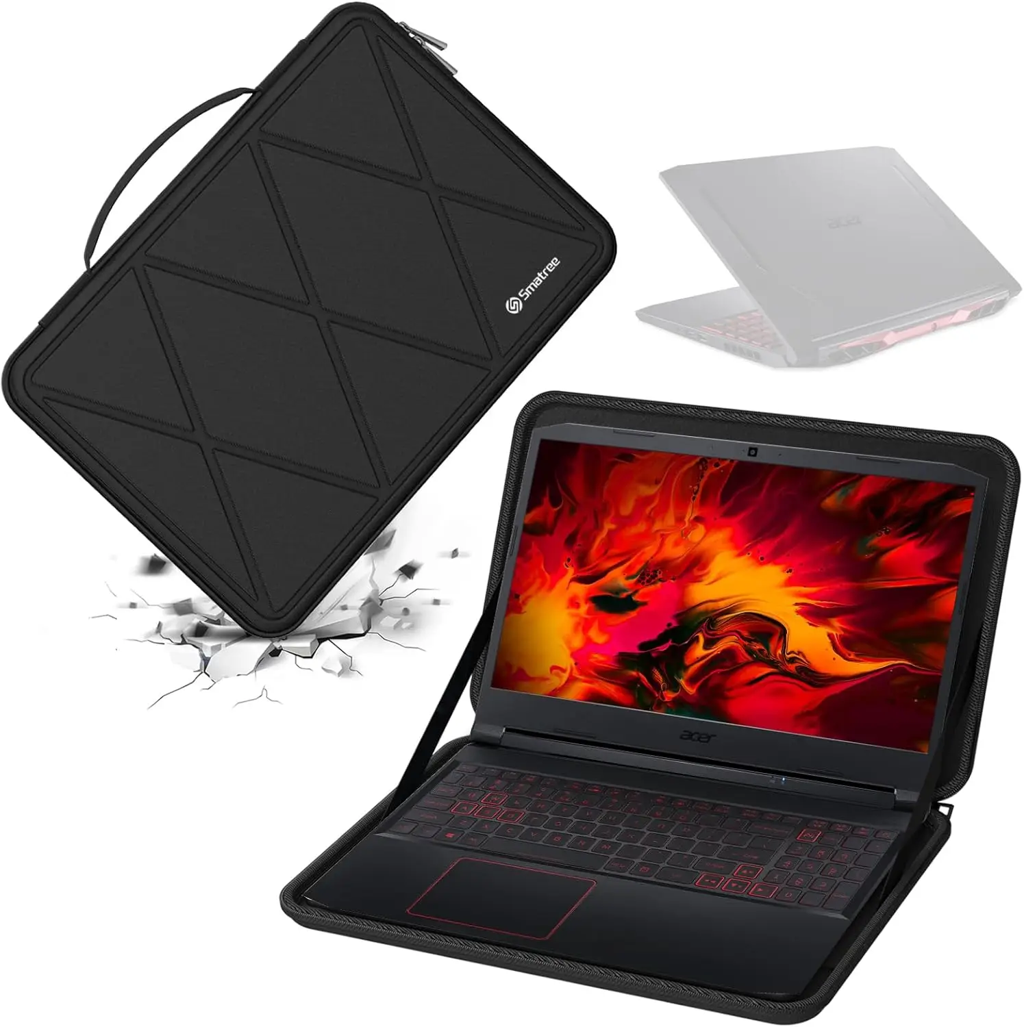 Smatree Hard EVA Protective Sleeve Case Compatible for 15.6 Inch Acer Nitro 5