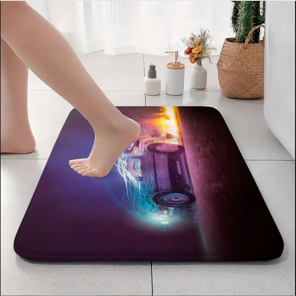 

Floor Mat Printed Large Carpets Room And Bedroom Carpets Bathroom Anti Slip Back To The Future Door MATS Small Carpets