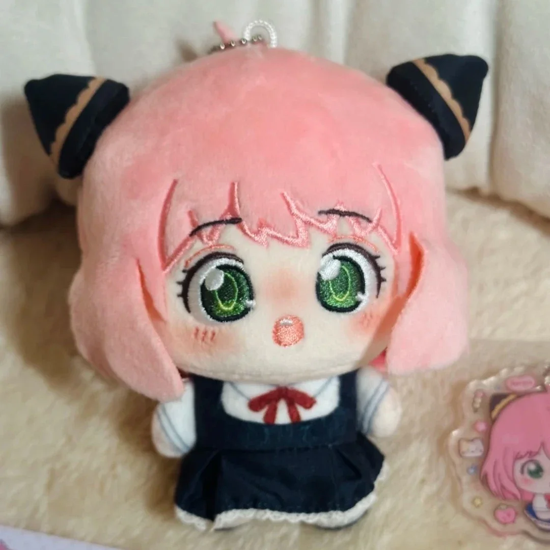 Cute Spy X Family Anya Plush Backpack Charm Soft Stuffed Anya Forger Doll Pendant Kawaii Anime Plushie Girls Gift Bag Accessory