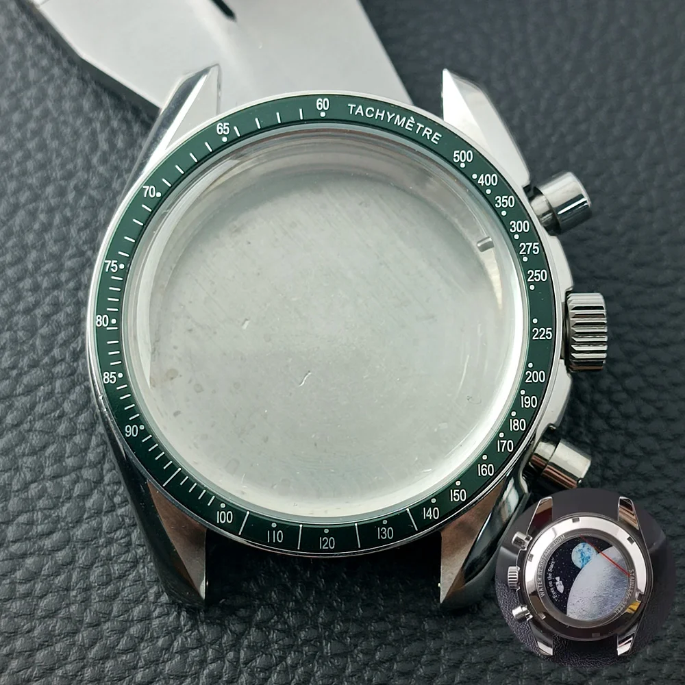 

39.7mm watches metal case FIT VK63 movement case watch accessories watch parts Fits 20mm strap Watch Box