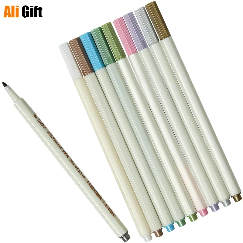 Metal Paint Pen for DIY Photo Album Decoration, Water Gel, Pastel Highlighter Pen for Kraft Paper Album, Home Decor, Ali Gift