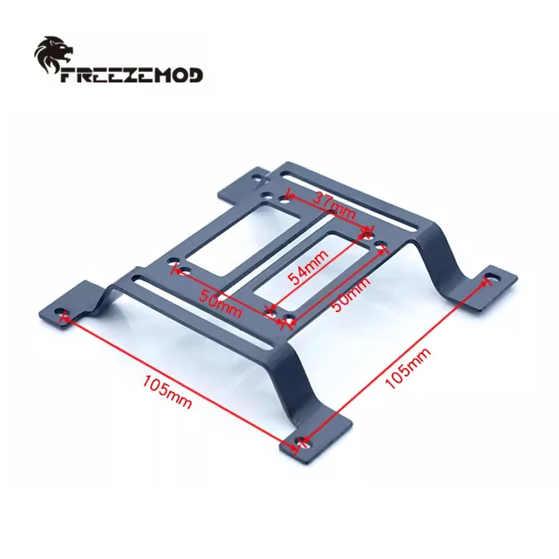FREEZEMOD Water Cooling Easy Mounting Bracket For Pump/Reservoir/Radiator Installation Fixing, Convex Shape ZJ-TM