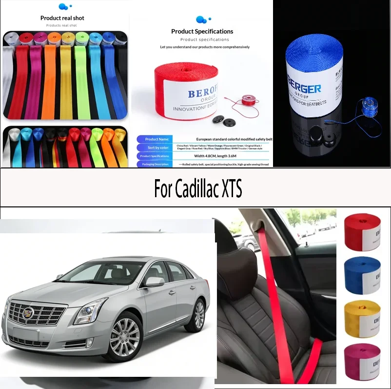 

For Cadillac XTS Car Seat Belt Seatbelt Webbing Lap Retractable Safety Strap 48MM