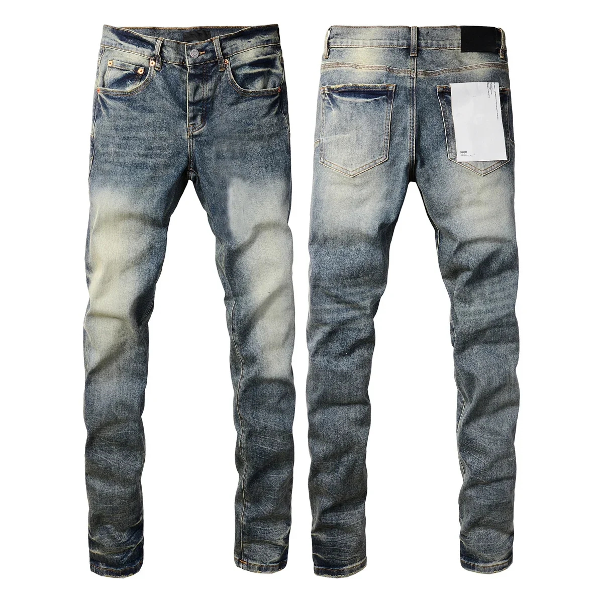 

Purples Jeans American High Street Blue Mill Bleach Wash 9042 Brands Pants Jean