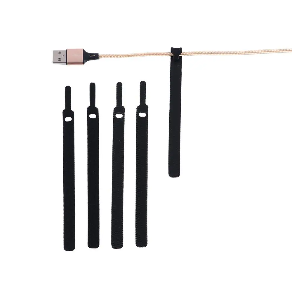 Fastening Hook Loop Cable Management Wire Cord Holder Mouse Ties Cable Organizer Wire Winder Data Cable Tie Cable Protector
