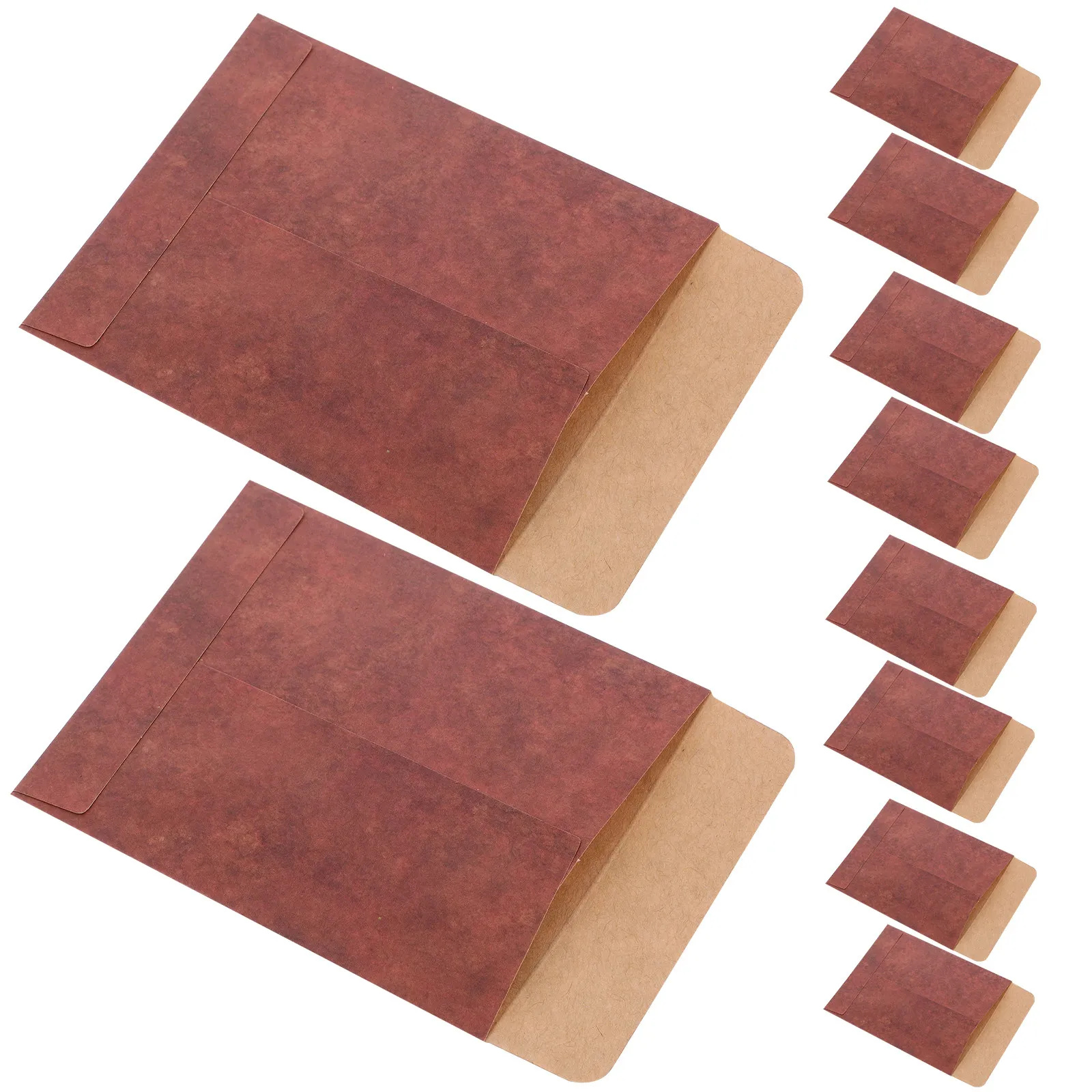 50Pcs Vintage Paper Envelopes Small Kraft Storage Envelopes Seeds Money Cash Flower Vegetable Envelope