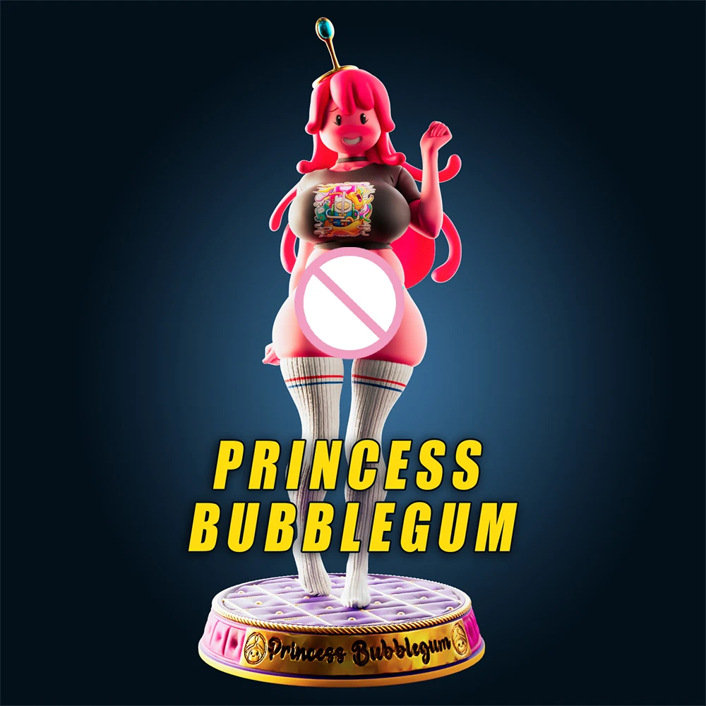 

FUTA Bubble Gum Beauty 1/24 Scale Resin Figure Model Kit - NSFW Sexy Diorama Unassembled Unpainted 3D Printing DIY Statue Toy