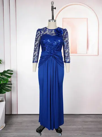 Eleganta Kvinnors Långa Klänningar 2025 Sommarkläder Afrikanska Dashiki Ankara Maxi Robe Bröllopsfest Aftonklänningar Afrikanska Kläder 8 best sales kvinnor Ankara modeklänning - №6