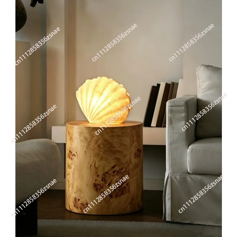 French medieval shell conch table lamp atmosphere decoration ornament ocean wind bedroom restaurant bar light