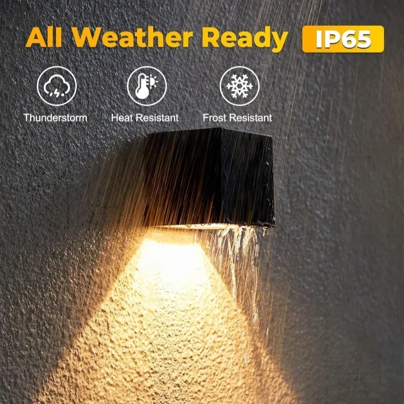 

LED Solar Lights Outdoor Garden Square Wall Lamp Sunlight Sensor IP65 Waterproof