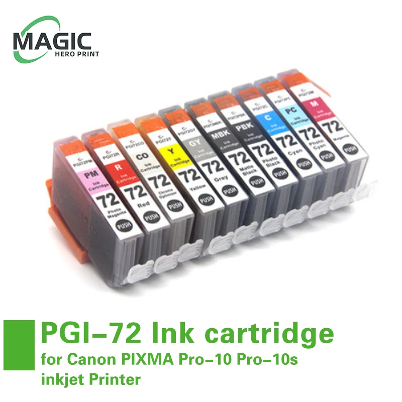 

NEW Compatible Ink Cartridge For Canon 72 PGI 72 c PGI72 Ink Cartridge for Canon PIXMA Pro-10 Pro-10s inkjet Printer