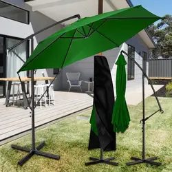 Windproof Double Layer Cantilever Parasols TENTAGON Large Double Layer Windproof Family Weatherproof Fixed Straps Outdoor Travel