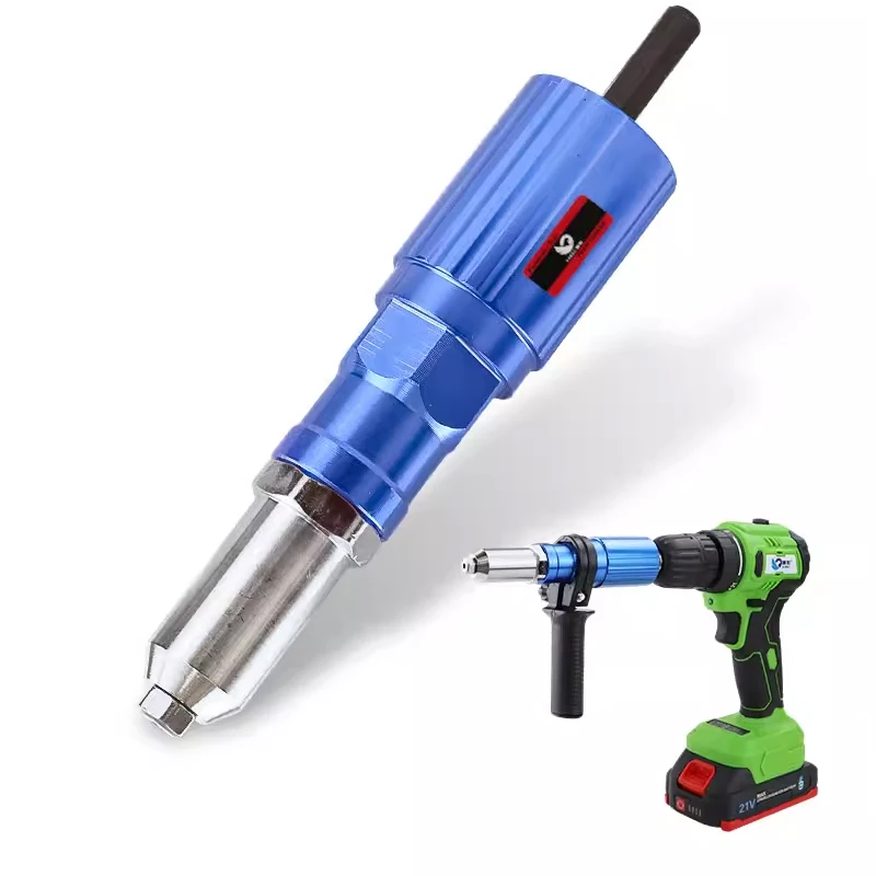 Electric Rivet Nut Gun Riveting Tool 2.4-4.8mm Cordless Riveting Drill Adaptor Insert Nut tool Multifunction Nail Gun Auto Rivet