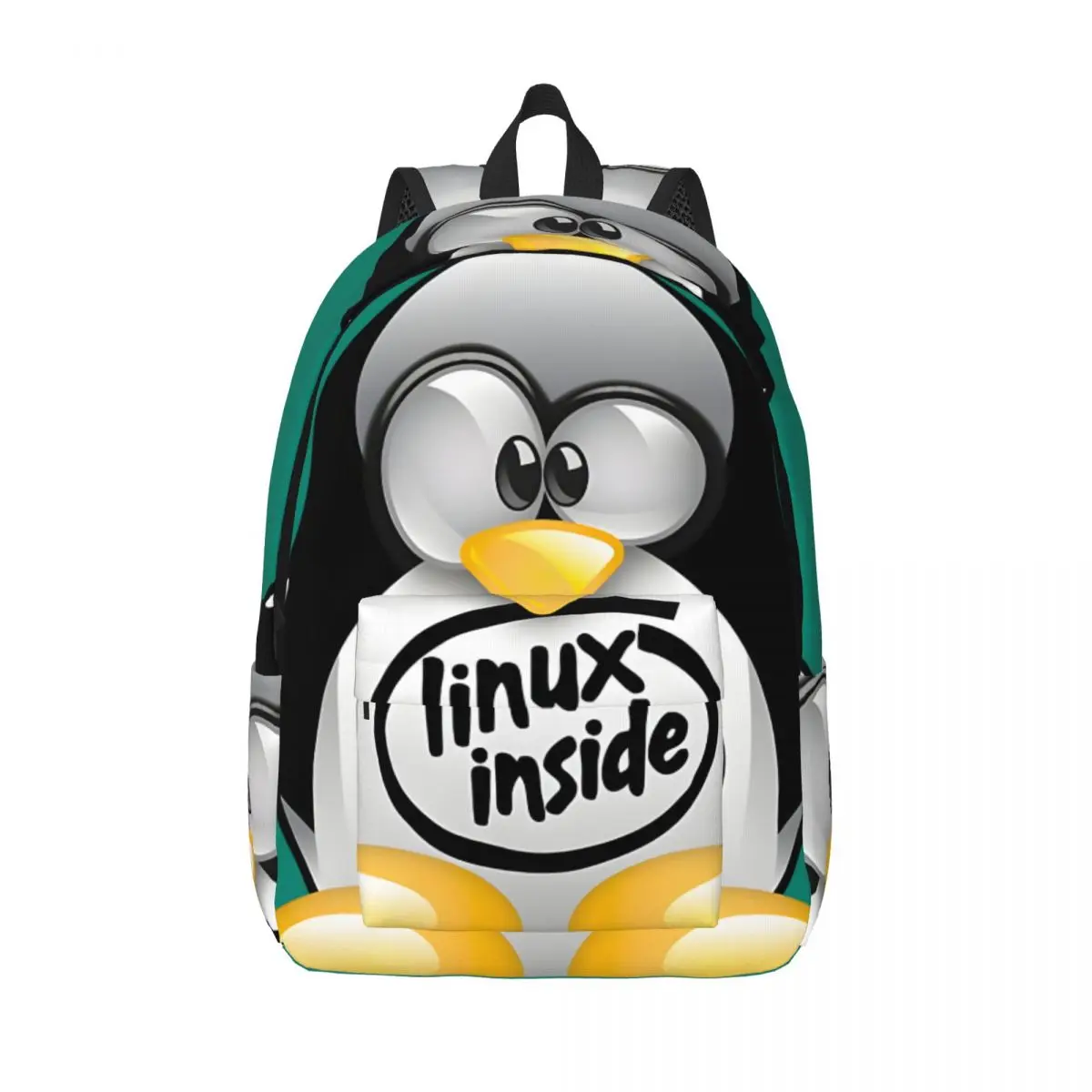 For Gifts Little Large Capacity Rucksack L-Linux Tux Mascot Daily Couple Knapsack Picnic