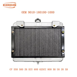 Atv/Utv parts RADIATOR WATER TANK FAN FOR CF550 CF500 500 Z6 ECU 600 625CC 800 X6 U6 X8 QUAD ENGINE PARTS 9010-180100-1000.