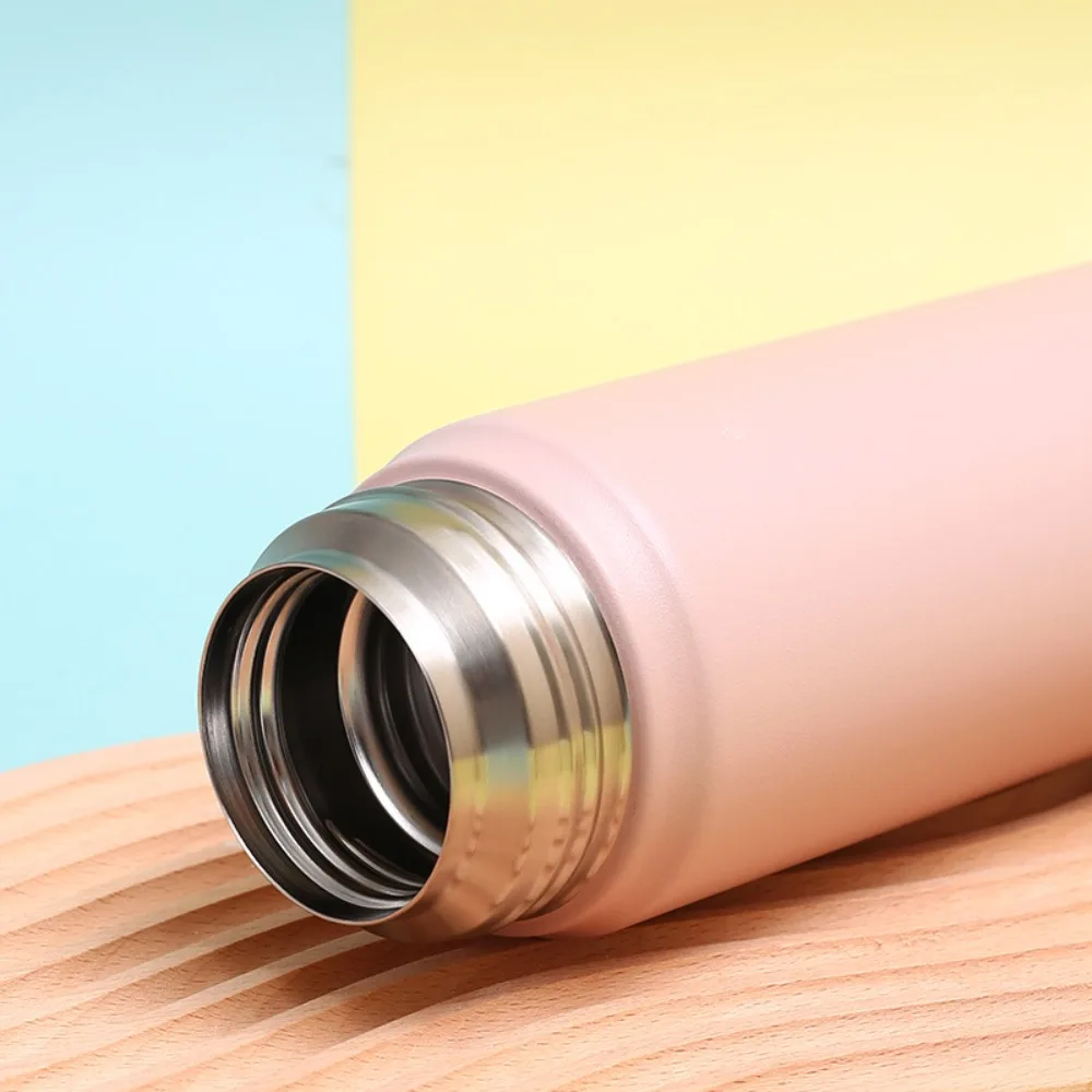 

Coffee Mug 500ml Thermal Water Bottle 316 Stainless Steel Leakproof Insulation Cup Silicone Rope Double Wall Vacuum Flask Office