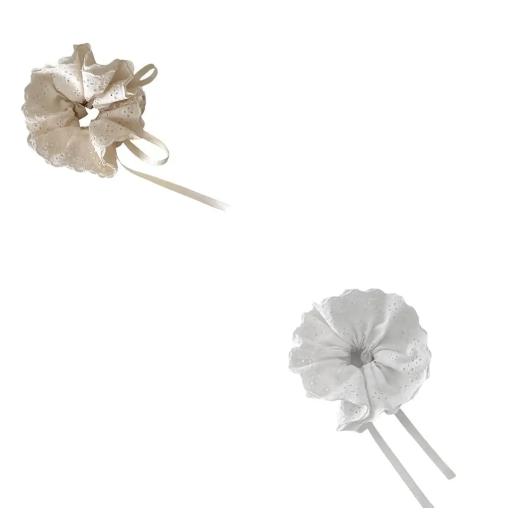 

P9FE большая кружевная резинка для волос на шнурке для женщин и девочек, различные прически